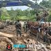 Bakti TNI untuk Rakyat, Pembangunan Jembatan Modular di Gunungsitoli Masuki Tahap Pengecoran Abutmen