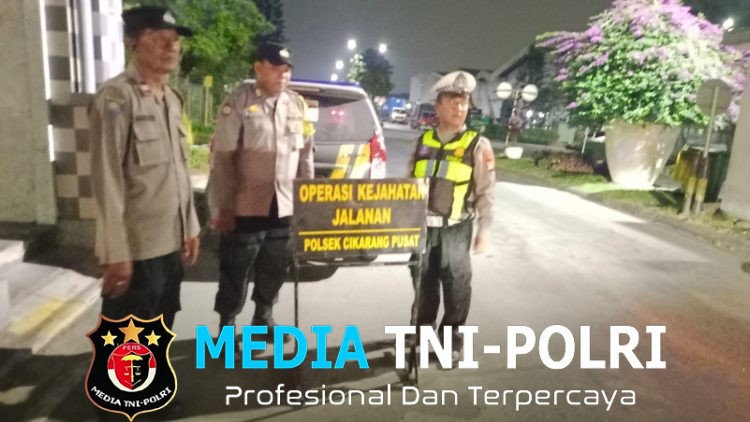 Polsek Cikarang Pusat Gelar OKJ Dini Hari, Antisipasi 3C dan Gangguan Kamtibmas