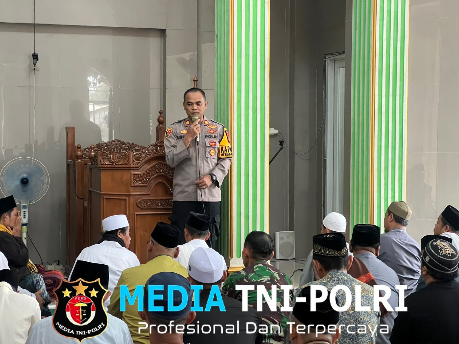 Kapolsek Setu Gelar Safari Jum’at, Ajak Warga Jaga Kamtibmas