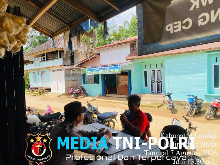 Patroli Dialogis di Warung Kopi, Polsek Meranti Jalin Keakraban dan Sampaikan Himbauan Kamtibmas
