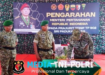 Menhan RI Didampingi Kasdam I/BB Kunjungi Yonif TP 902/SPG, Tinjau Fasilitas dan Beri Motivasi Prajurit