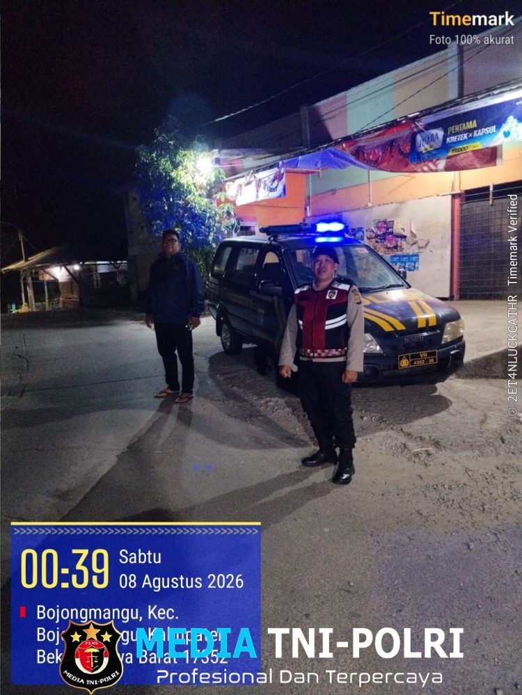 Polsek Bojongmangu Intensifkan Patroli Biru, Antisipasi 3C dan Kejahatan Malam Hari