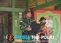 Satgas Pamtas RI-Malaysia Yonarmed 19/Bogani Tanamkan Disiplin dan Jiwa Kepemimpinan kepada Pelajar SMPN 1 Entikong