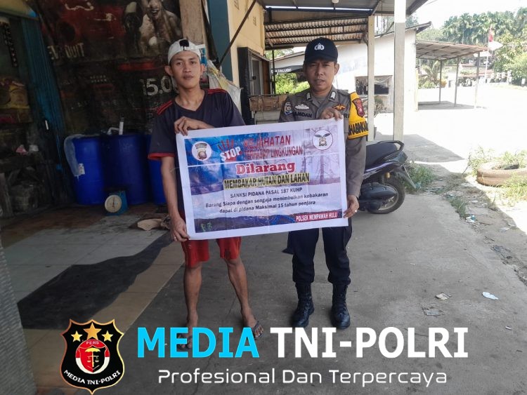 Bhabinkamtibmas Polsek Mempawah Hulu Aktif Ajak Masyarakat Cegah Karhutla