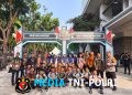 Polsek Pebayuran Dampingi Pelajar Ikuti Gladi Lomba Yel-Yel Youth Movement Polri Tingkat Polda Metro Jaya
