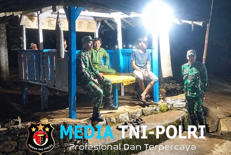 Koramil Giritontro Jaga Keamanan Wilayah Tetap Kondusif