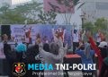 Jaga Jakarta Jaga Bekasi, Bhakti Kesehatan Polres Metro Bekasi Layani Ratusan Masyarkat di Car Free Day AEON Deltamas