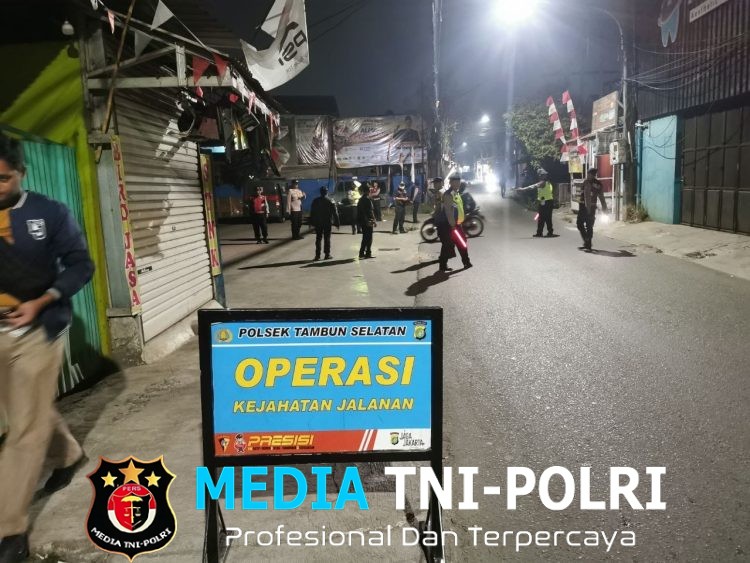 Jaga Jakarta Jaga Bekasi, OKJ Digelar di Setiamekar, Kapolsek Tambun Selatan Perketat Pemeriksaan Kendaraan