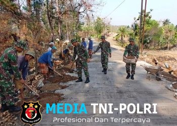 Tak Kenal Hari Libur, Satgas TMMD Selesaikan Jalan Demi Keselamatan Warga
