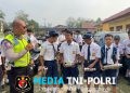Polisi Jadi Pembina Upacara di SMPN 9 Ngabang, Siswa Diingatkan Stop Knalpot Brong dan Bullying