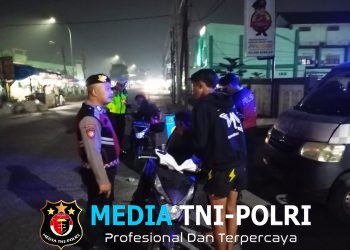 Jaga Jakarta Jaga Bekasi, Polsek Babelan Gelar OKJ Antisipasi 3C dan Tawuran di Jalan Raya Pasar Babelan