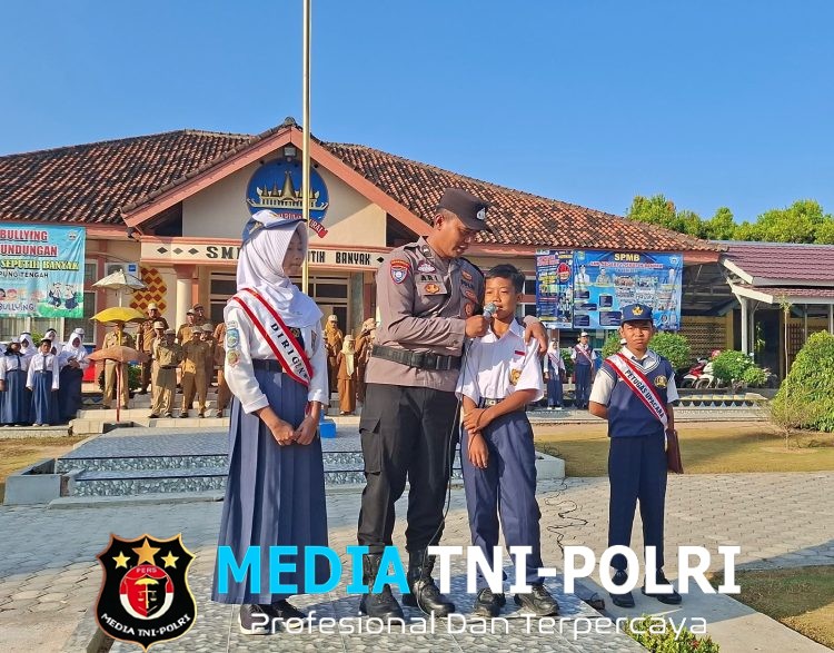 Polres Lampung Tengah Perkuat Pembinaan Pelajar, Bhabinkamtibmas Aktif Masuk Sekolah