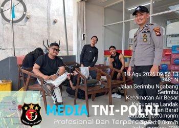 Wujudkan Harkamtibmas yang Humanis, Polsek Air Besar Intensifkan Patroli Dialogis di Wilayah Serimbu