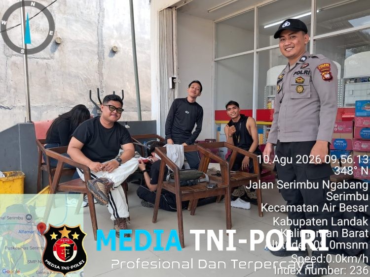 Wujudkan Harkamtibmas yang Humanis, Polsek Air Besar Intensifkan Patroli Dialogis di Wilayah Serimbu
