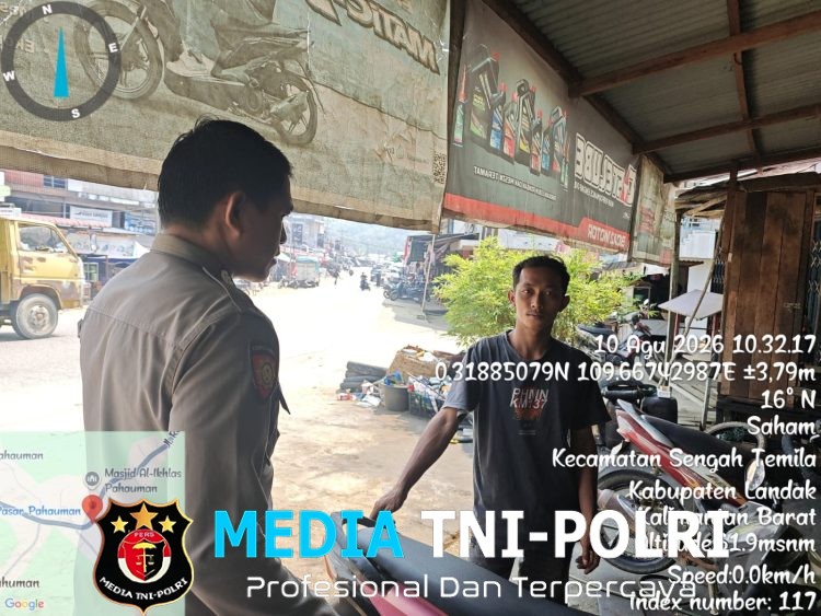 Sapa Warga di Tengah Patroli, Polisi Sengah Temila Ajak Bersama Cegah Kejahatan