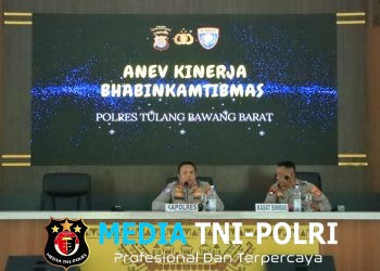 Kapolres Tulang Bawang Barat Pimpin Anev Bhabinkamtibmas, Tekankan Peran Strategis Jaga Kamtibmas dan Ketahanan Pangan