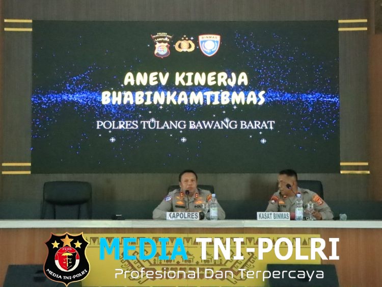 Kapolres Tulang Bawang Barat Pimpin Anev Bhabinkamtibmas, Tekankan Peran Strategis Jaga Kamtibmas dan Ketahanan Pangan