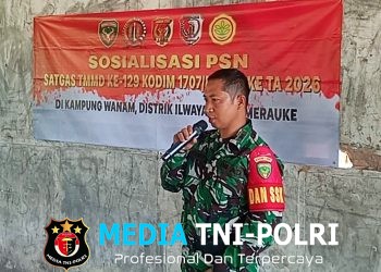 Satgas TMMD KE-129 Berikan Pemahaman Warga Wanam Tentang Program Strategis Nasional