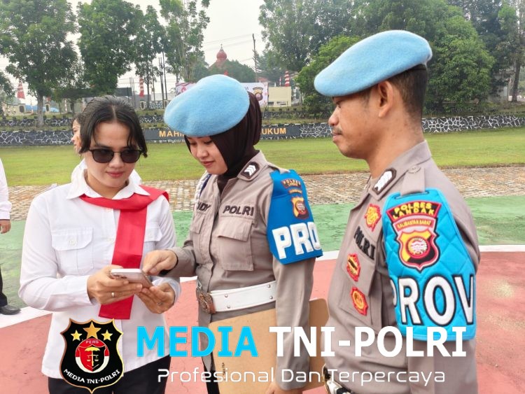 Kasi Propam Polres Landak Polda Kalbar Pimpin Gaktibplin