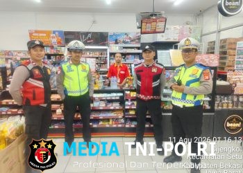 Polsek Setu Gelar Patroli Biru dan OKJ, Sasar Titik Rawan hingga Perbatasan Bantar Gebang