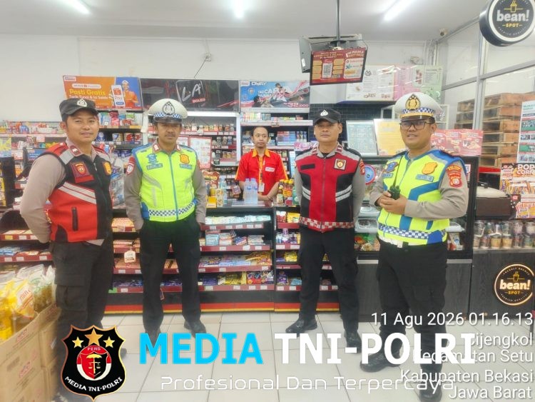 Polsek Setu Gelar Patroli Biru dan OKJ, Sasar Titik Rawan hingga Perbatasan Bantar Gebang