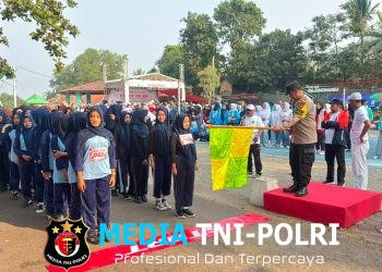 Semarak HUT RI ke-81, Polsek Bojongmangu Amankan Gerak Jalan Diikuti 500 Peserta