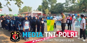 Semarak HUT RI ke-81, Polsek Bojongmangu Amankan Gerak Jalan Diikuti 500 Peserta
