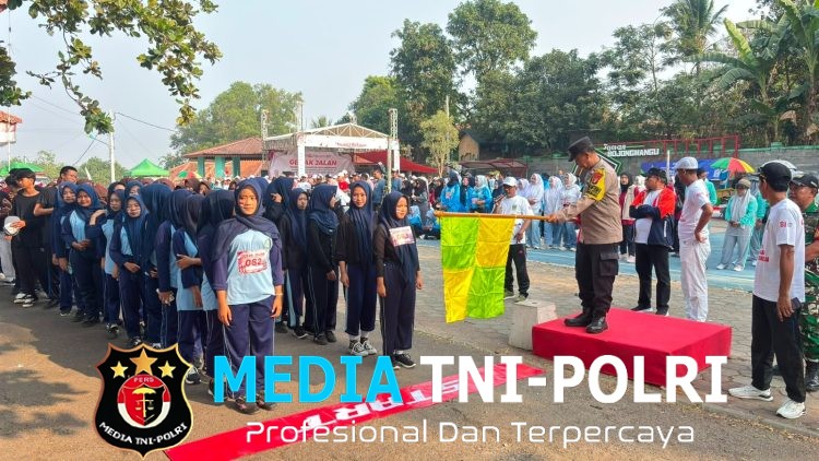 Semarak HUT RI ke-81, Polsek Bojongmangu Amankan Gerak Jalan Diikuti 500 Peserta