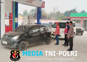 SPBU Jadi Sasaran Patroli Siang, Polisi Sengah Temila Ingatkan Karyawan Jangan Lengah