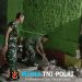 Babinsa, Tukang & Warga Pasang Keramik Lantai RTLH Di Lembur Sampai Malam Hari
