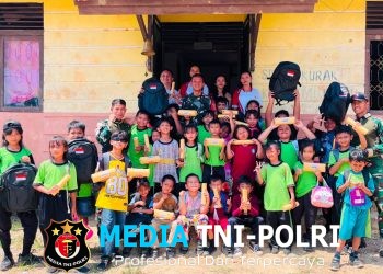 Semarakkan HUT Ke-81 RI, Pos Perumbang Satgas Yonarmed 13/Nanggala Gelar Beragam Lomba Kemerdekaan Bersama Siswa SDN 04 Kekurak