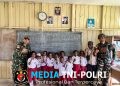 Tingkatkan semangat belajar anak Papua,Satgas Yonif 645/Gty kunjungi SD Inpres Eragayam