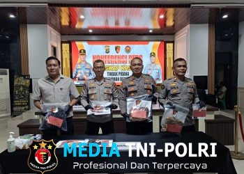 Polres Mesuji Gelar Konferensi Pers, Ungkap Kasus Tindak Pidana Pembunuhan Berencana di Desa Wiralaga I