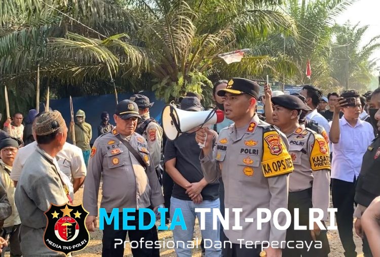 Polisi Perkuat Pengamanan Pasca Perusakan dan Pembakaran PT BSA, Kapolres Lampung Tengah Imbau Massa Tetap Tenang