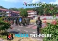 Intensifkan Persiapan Jelang HUT ke-81 RI, Personel Kodim 1310/Bitung dan Pasukan 45 Gelar Latihan Paskibraka Hari Kedua