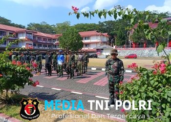 Intensifkan Persiapan Jelang HUT ke-81 RI, Personel Kodim 1310/Bitung dan Pasukan 45 Gelar Latihan Paskibraka Hari Kedua