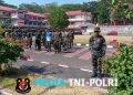 Intensifkan Persiapan Jelang HUT ke-81 RI, Personel Kodim 1310/Bitung dan Pasukan 45 Gelar Latihan Paskibraka Hari Kedua