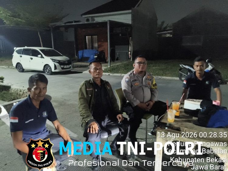 Polsek Babelan Amankan Hiburan Pesta Perkawinan, Antisipasi Gangguan Kamtibmas