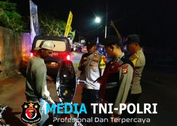 Polsek Muaragembong Gelar OKJ dan Patroli Biru, Antisipasi Kejahatan Jalanan