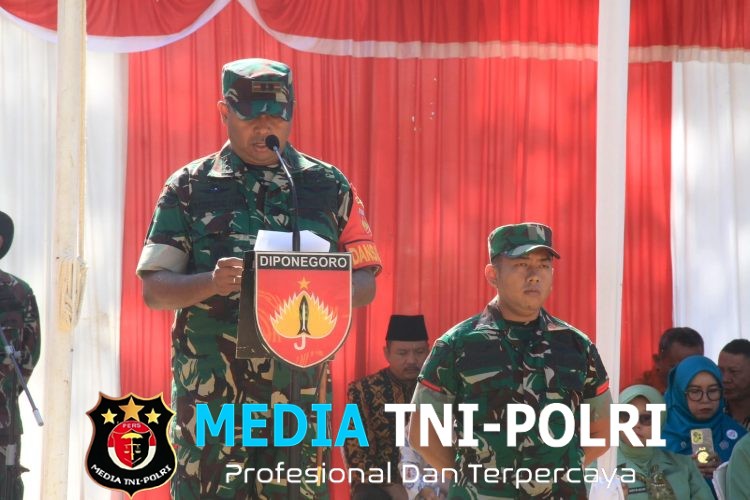 Dandim Wonogiri Bacakan Amanat Panglima Kodam IV/Diponegoro, TMMD Di Desa Brenggolo Resmi Di Tutup