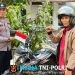Polsek Menjalin Bagikan dan Pasang Bendera Merah Putih pada Kendaraan Masyarakat