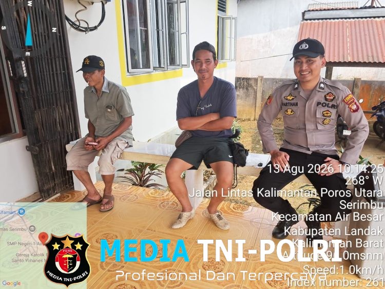 Patroli Dialogis Polsek Air Besar Pererat Silaturahmi, Sampaikan Himbauan Kamtibmas Kepada Warga nya