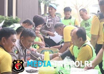 Polres Tulang Bawang Barat Gelar Tes Kesamaptaan Jasmani dan Ujian Bela Diri Polri Berkala Semester 2 Tahun 2026