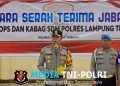 Rotasi Jabatan, Kabag Ops dan Kabag SDM Polres Lampung Tengah Resmi Berganti