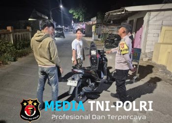 Polsek Muaragembong Gelar OKJ, Antisipasi Kejahatan Jalanan dan Tawuran