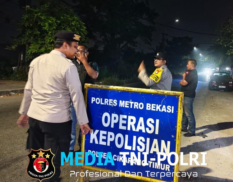 Jaga Jakarta, Jaga Bekasi Polsek Cikarang Timur Gelar OKJ, Satu Sepeda Motor Diamankan
