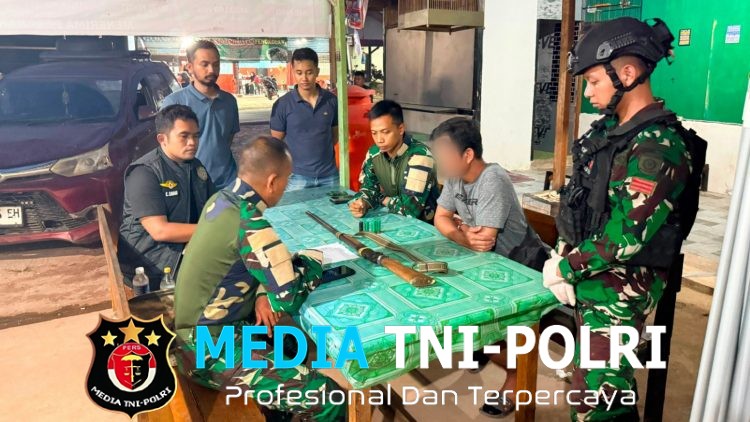 Gagalkan Peredaran Senjata Ilegal, Sweeping Gabungan Satgas Yonarmed 13/Nanggala dan Bea Cukai Nanga Badau Amankan 1 Pucuk Senjata Rakitan beserta 4 Butir Munisi