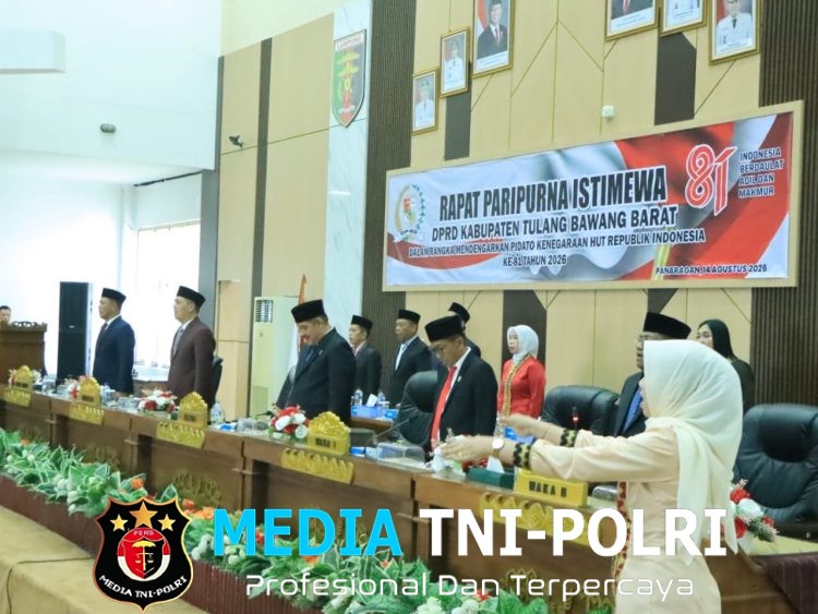 Kapolres Tulang Bawang Barat Hadiri Rapat Paripurna Pidato Kenegaraan Presiden Republik Indonesia, Semarak HUT RI ke-81