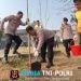 Jaga Jakarta Jaga Bekasi On The Spot, Polres Metro Bekasi Tanam Pohon Bersama Masyarakat Sambut HUT RI ke-81