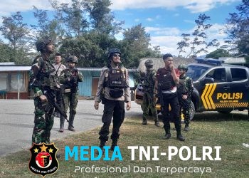 Jelang HUT RI Ke-81, TNI-Polri Bersinergi Amankan Wilayah Distrik Bolakme